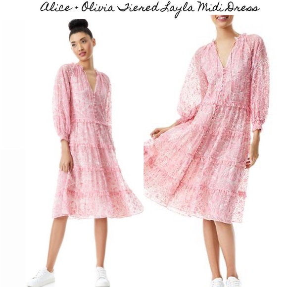 Alice + Olivia Dresses & Skirts - Alice + Olivia Layla Midi Dress S